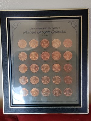 COLLECTIBLES..THE FRANKLIN MINT Antique Car Coin Collection Series 1