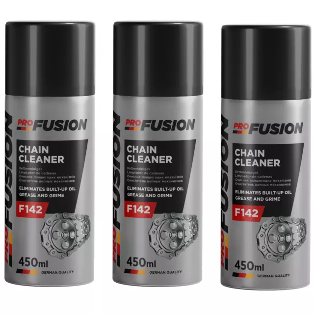 ProFusion Desengrasante Limpia Cadenas Limpiador de Cadenas - x3 450 ml