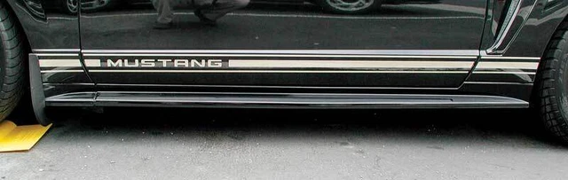 1994-04 Ford Mustang; GT Style "MUSTANG" Side Stripe Decal Set; Black