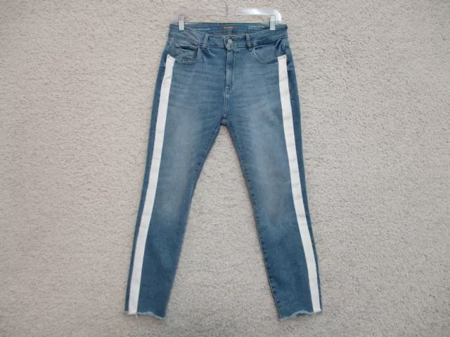 DL1961 Jeans 30 Womens Blue Denim Florence Cropped Mid Rise Instasculpt Skinny