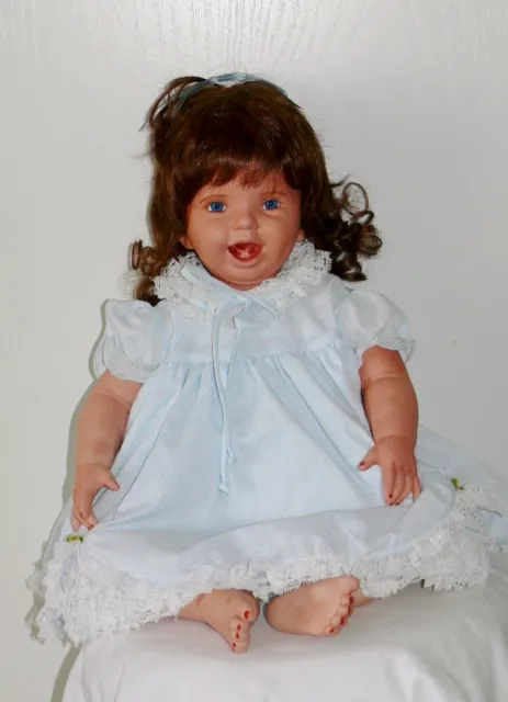 Vintage Kelly Rubert Joy The Doll Artworks Bisque Porcelain 24" Baby w/ Tag