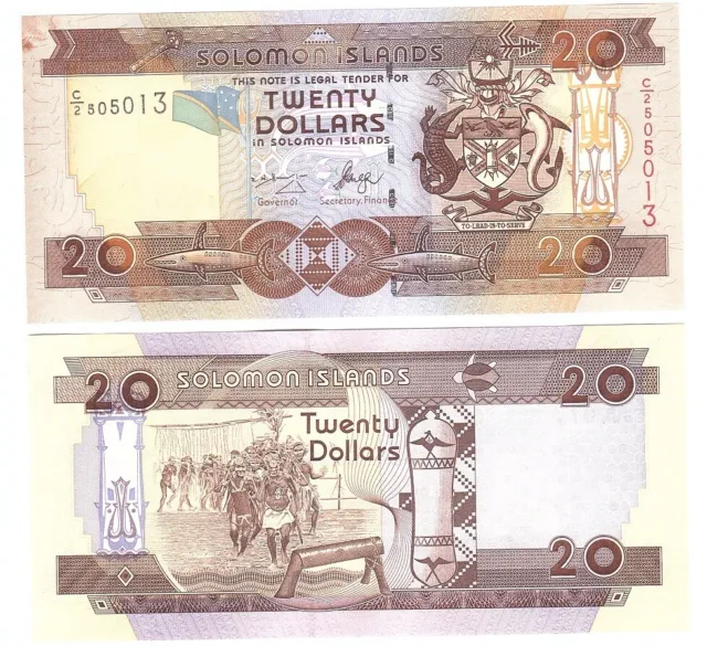 Solomon Islands - 20 Dollars 2004 UNC P. 28(1) serie C/2 Lemberg-Zp