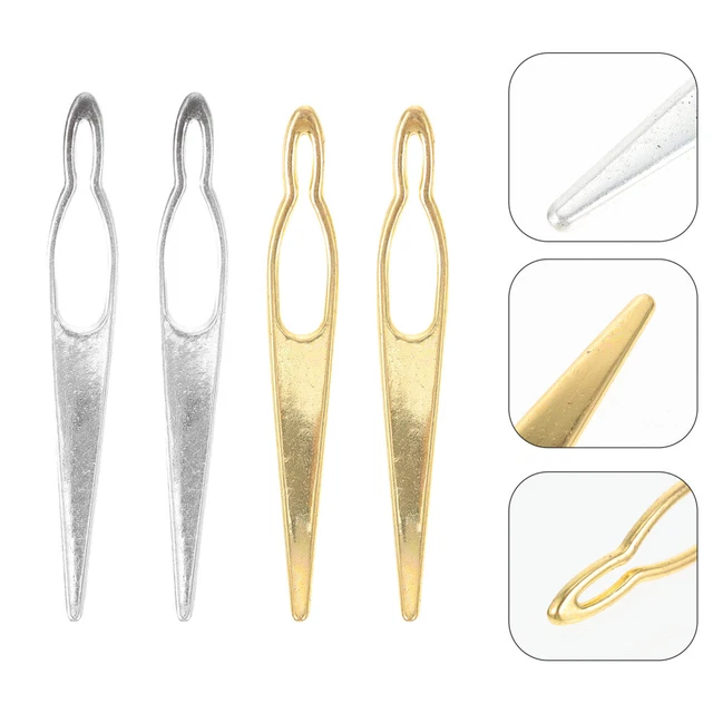 4 Pcs Metal Dreadlock Crochet Hair Locking Threader Pulling Hook Tool