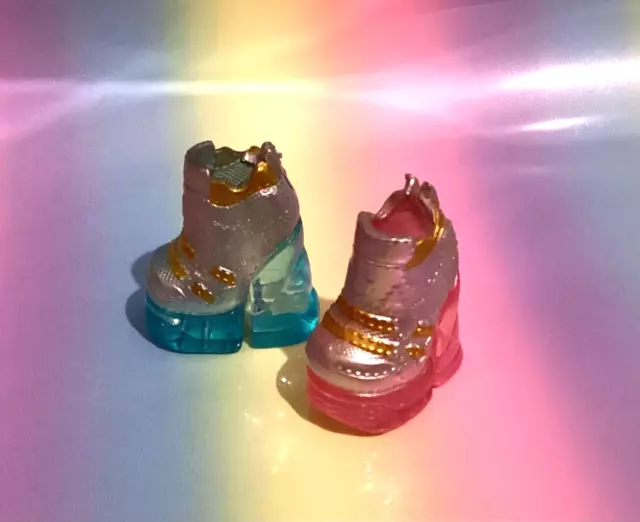 ⭐️ Lol OMG Doll Spare SWEETS Platform Silver Blue Pink Shoes Matching Pair ⭐️