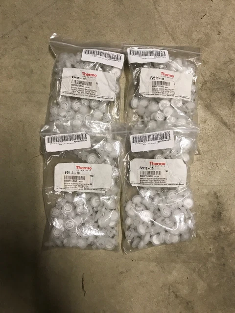 Lot Of 400 Thermo SCIENTIFIC F2513-10 0.2 um Nylon Syringe Filters 17 mm