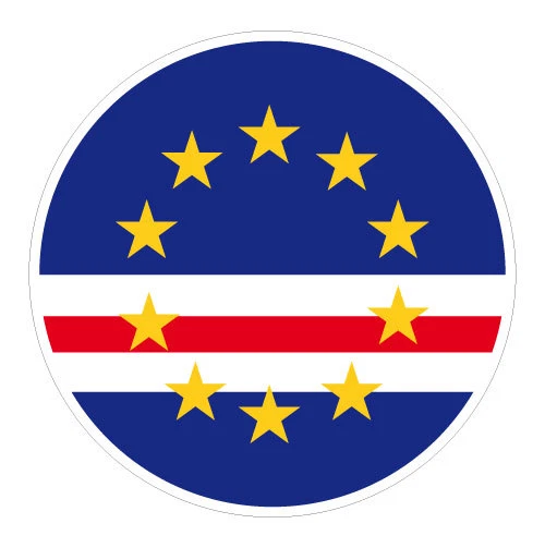 6 X AUTOCOLLANT 5cm rond drapeau CAP VERT sticker valise PC vlo voiture  EUR 2,90 - PicClick FR