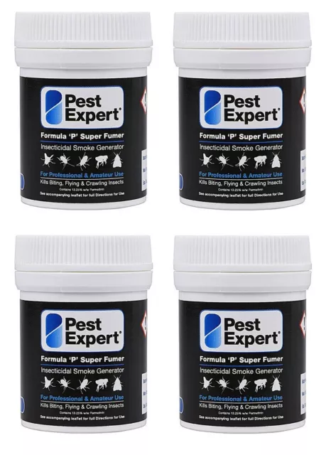 Flea Bomb Foggers For House Treatment Pest Expert Formula 'P' Supersize 4 x 11g