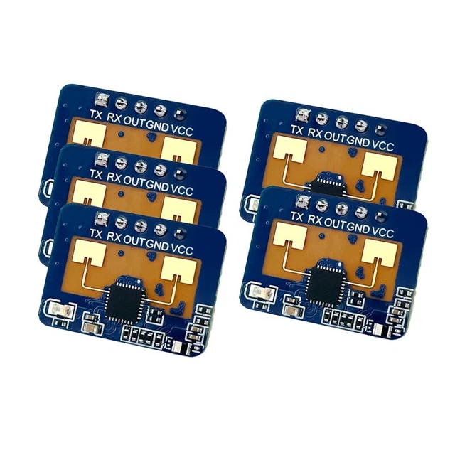 5 Piezas 24G MmWave HLK-LD2410C Sensor de de Presencia MóDulo de DetecD6