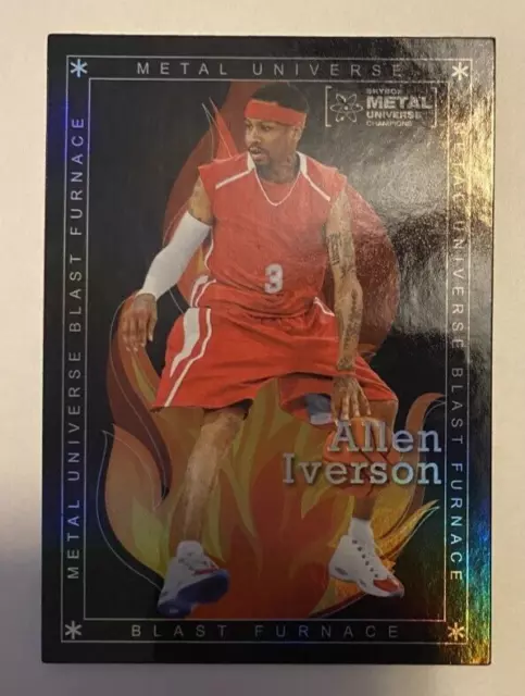 2021 Skybox Metal Universe ALLEN IVERSON Blast Furnace insert card