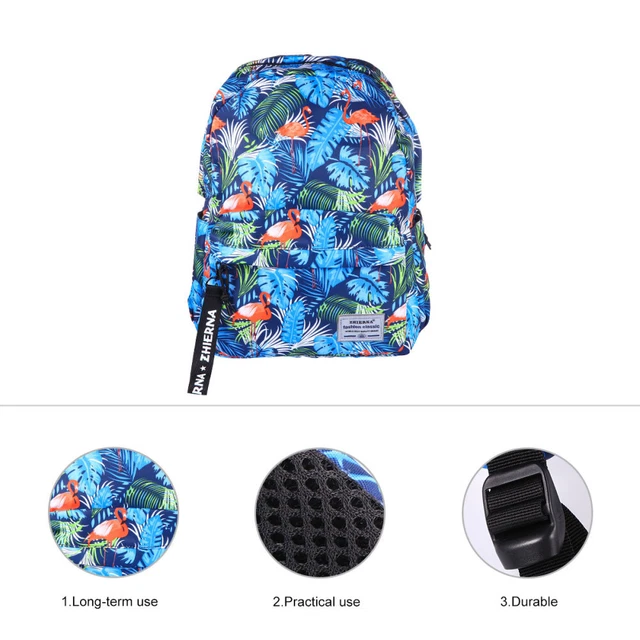 School Bag Backpack Mochila De Viaje Travel Bookbag Pearlescent 12