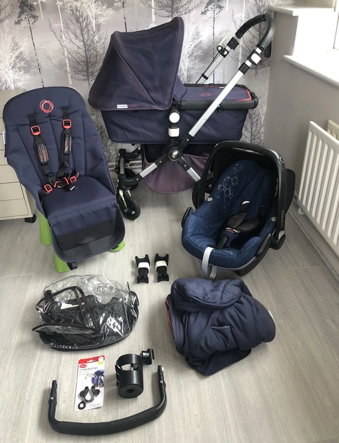 Bugaboo cameleon 3  Blue Limited Edition Travel System 3 In 1 Pushchair