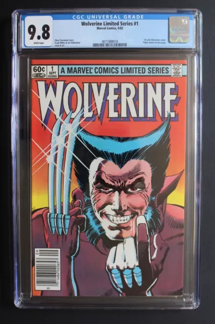 Wolverine Limited Series 1 Frank MILLER 1982 LOGAN 1st Yashida NEWSSTAND CGC 9.8