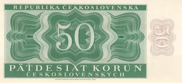 Tschechoslowakei Czechoslovakia 50 Korun 1950 P71 UNC 2