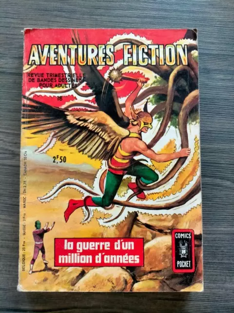 bd  AVENTURES FICTION   n° 18  comics pocket  AREDIT  1970