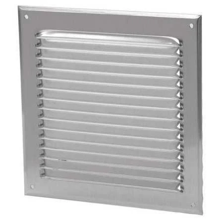 SOLER & PALAU GRA-100 Ext Fixed Alum Grill,4"