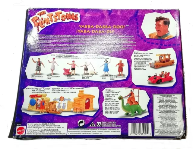 The Flintstones - BARNEY, BETTY & BAMM-BAMM - Bendable Figures - MOC MIB MISB 2