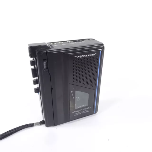 Realistic Minisette-20 Voice Actuated Cassette Tape Recorder Model 14-1055