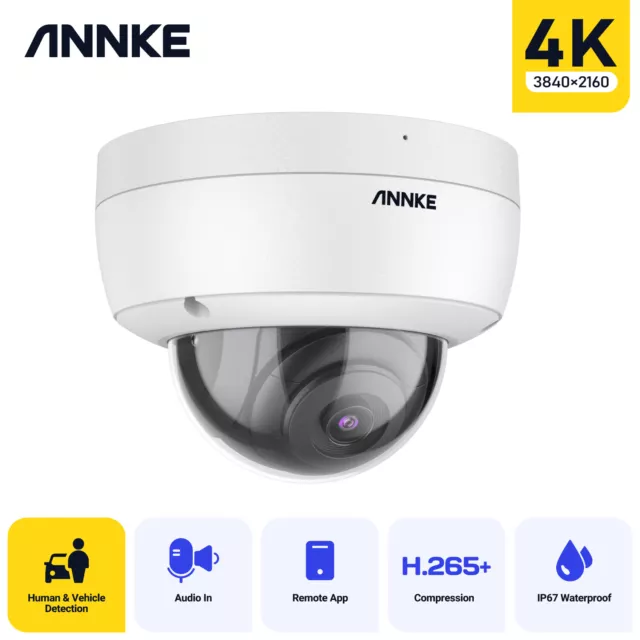 ANNKE 8MP 4K POE IP Überwachungskamera Personen&Autoerkennung Nacht Außenkamera