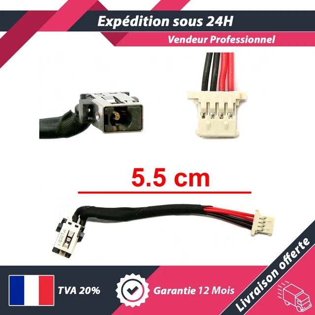 Câble De Charge (DC Jack) Pour PC Portable Acer V7-482P-34014052TII - Neuf