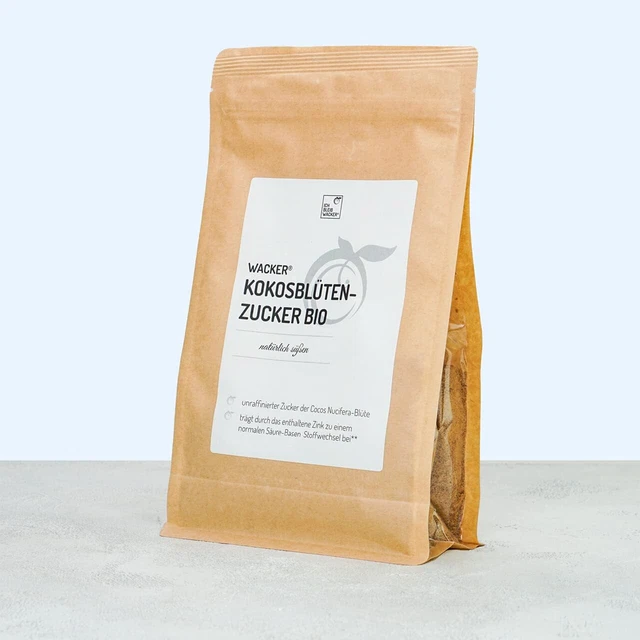 Azúcar de coco sin refinar Wacker orgánico 500 g [resto MHD 07/24]