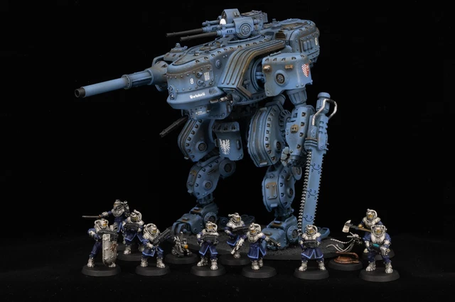 WARHAMMER 40K NAVY breacher squad with custom combat walker - #8 £223. ...