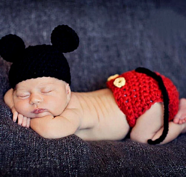 Newborn Baby Girls Boys Crochet Knit Costume Photo Photography Prop Outfits