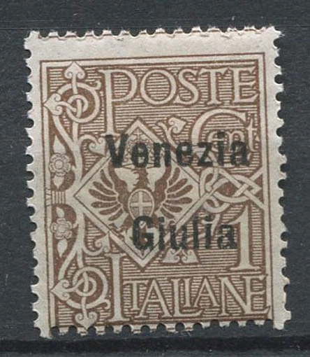 Venezia Giulia 1918 Sass. 19 MNH 100% 1 c bruno
