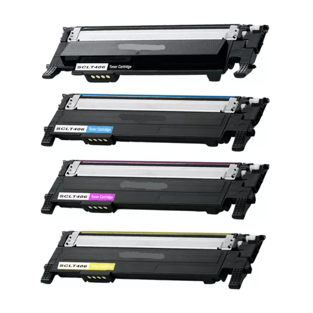 4 Toner Cartridge CLT 406S For Samsung CLP360 CLP365 CLP365W CLX 3305 CLX 3305FW