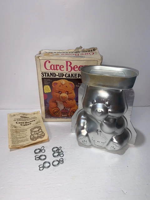 VINTAGE 1984 WILTON Care Bears Stand-Up Cake Pan Set With Instructions