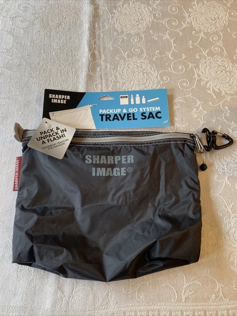 NEW Sharper Image Pack-Up & Go System Travel Sac - Full Zip Toiletry Bag