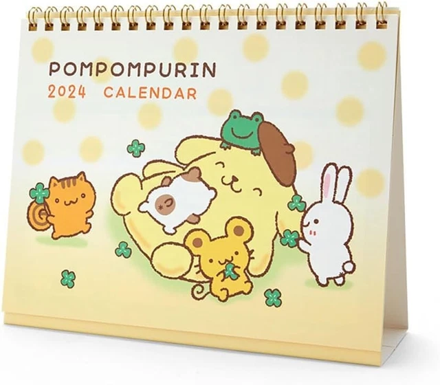 SANRIO 699870 POMPOMPURIN Ring Calendar 2024 Free Standard Shipping 21