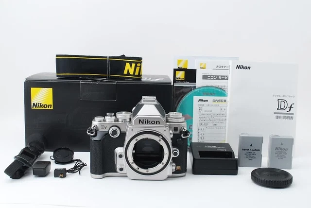【N.Mint】NIKON Df FX Silver 16.2MP Digital SLR Body Japan 1571