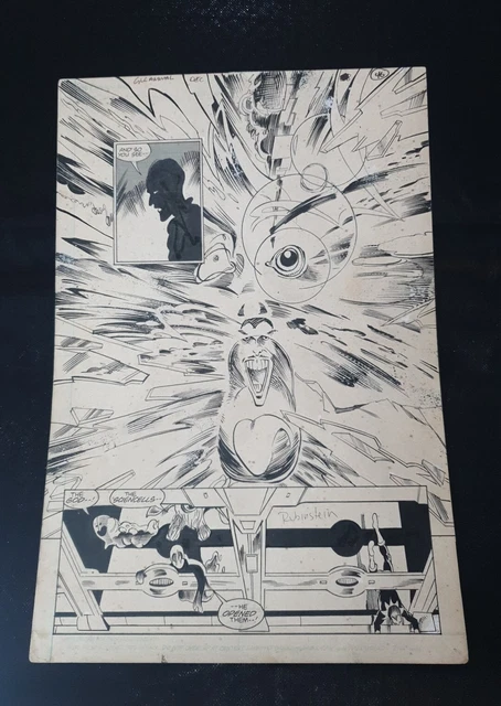 DC Comics GLC Comic Book Original Inked Art-  Joe Rubenstein Bill Willingham.
