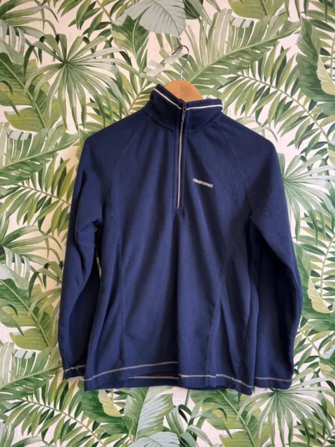 Half-Zip Navy Blue Fleece Jumpers From Craghoppers Size 10