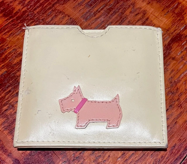 RADLEY QUALITY HANDBAG MIRROR Yellow Pink SMOOTH LEATHER CASE vintage. 4.95 PicClick UK