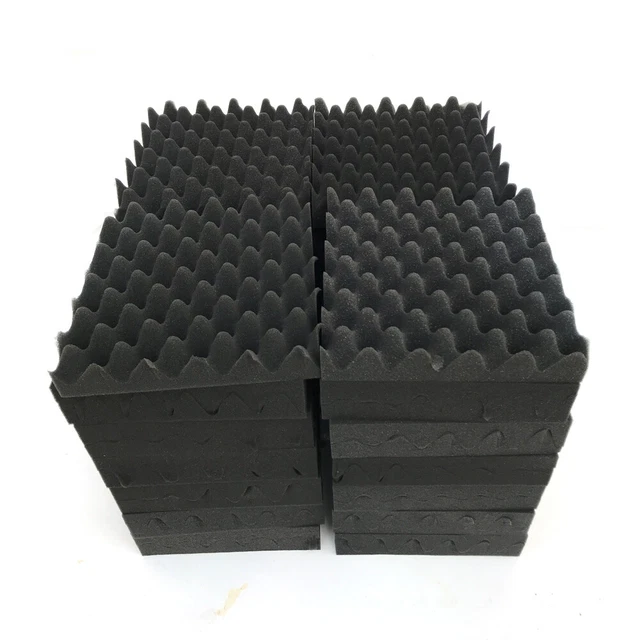 50* SOUNDPROOFING ACOUSTIC Foam Egg Crate Tiles Studio Foam Sound