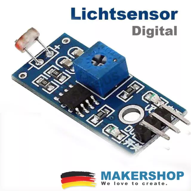 Lichtsensor Helligkeitssensor Modul Fotowiderstand für Arduino Raspberry Pi