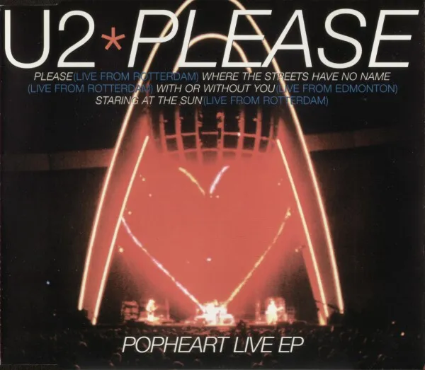U2 - Please (Popheart Live EP) - CD, EP