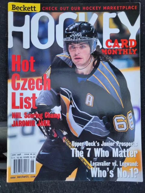 Beckett Hockey Card Monthly Magazine June 1998