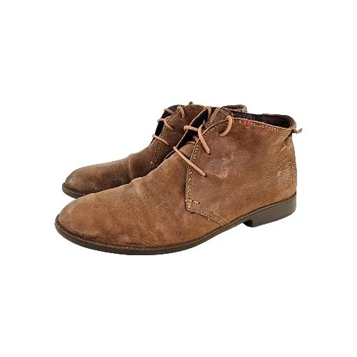 COPPER MEN'S NOMAD Brown Leather Chukka Boots US 10 LaceUp Shoes £43.