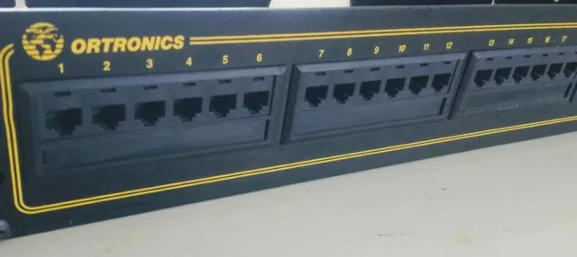 Ortronics 24 Port Patch Panel OR-851004904 CAT5 T568B