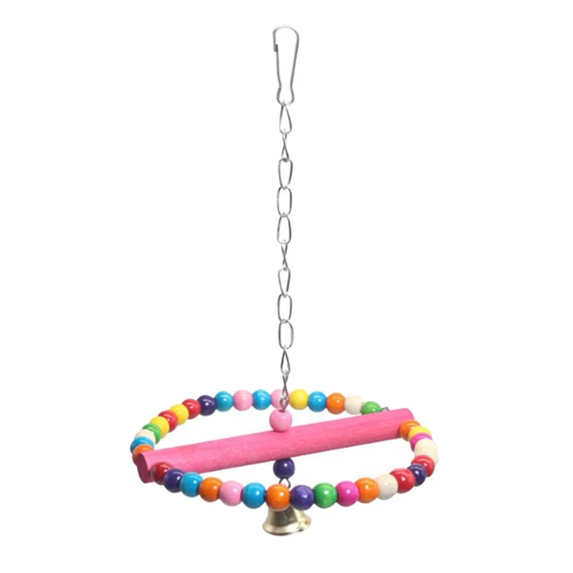 1pc Bunte Haustier Vogel Papagei Schaukel Hängende Schaukel Hängende Spielzeug