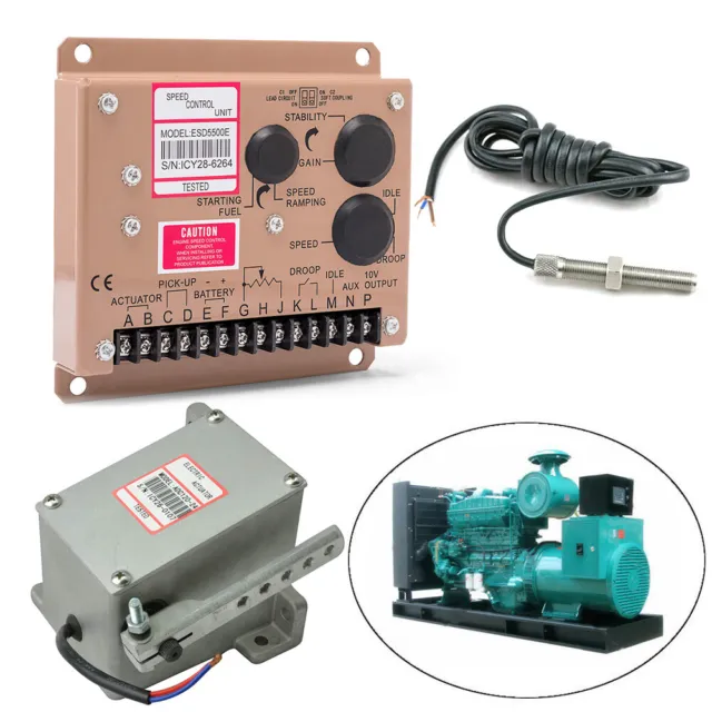 Generator Governor Actuator ADC120+ESD5500E Speed Control+Magnetic Speed Sensor