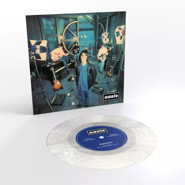 Oasis - Supersonic (30th Anniversary) - Vinyle 45 Tours Transparent