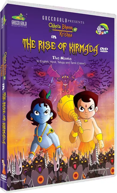 CHHOTA BHEEM KRISHNA DVD The Rise Of Kirmada Movie RARE Hindu