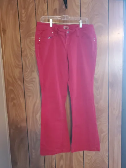 Classic Retro Vintage Jubilee Red Nobo Flare Leg Jeans Size- 11 Juniors