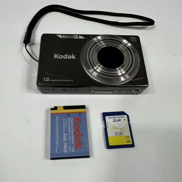 Kodak EasyShare M381 Digital Camera 12.0 MP  Gray with Battery  2GB SD - Tested