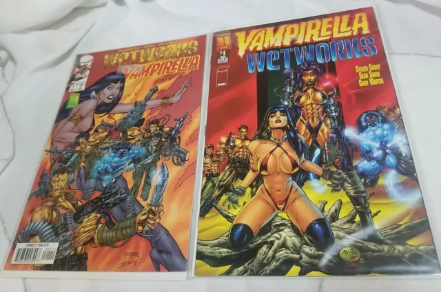 Wetworks Vampirella #1 Both Covers Image Comics 1997 NM/VF