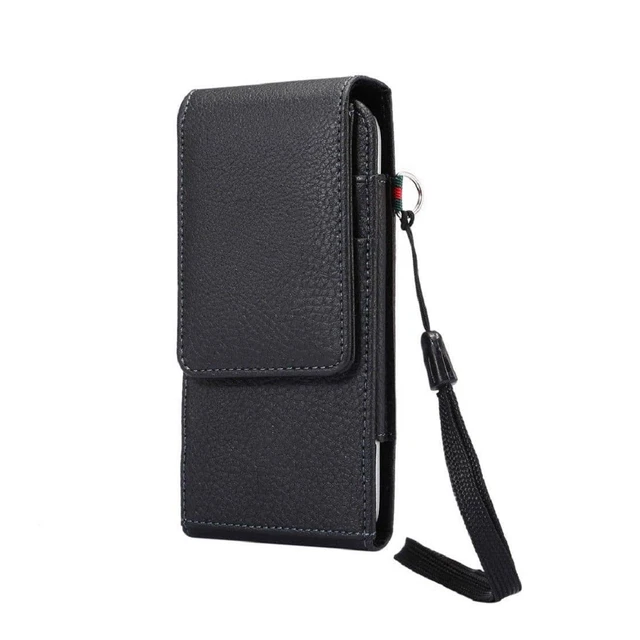 Étui Ceinture Rotatif 360 Pour IPhone 12 - Clip Réglable, Similicuir Noir, Neuf
