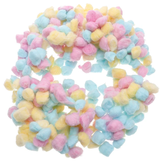 1 Pack Colored Cotton Balls Baby Washing Face Cottons Makeup Cotton Balls for